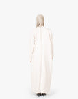Cream Pleat Abaya