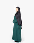 Emerald Green Pleat Abaya