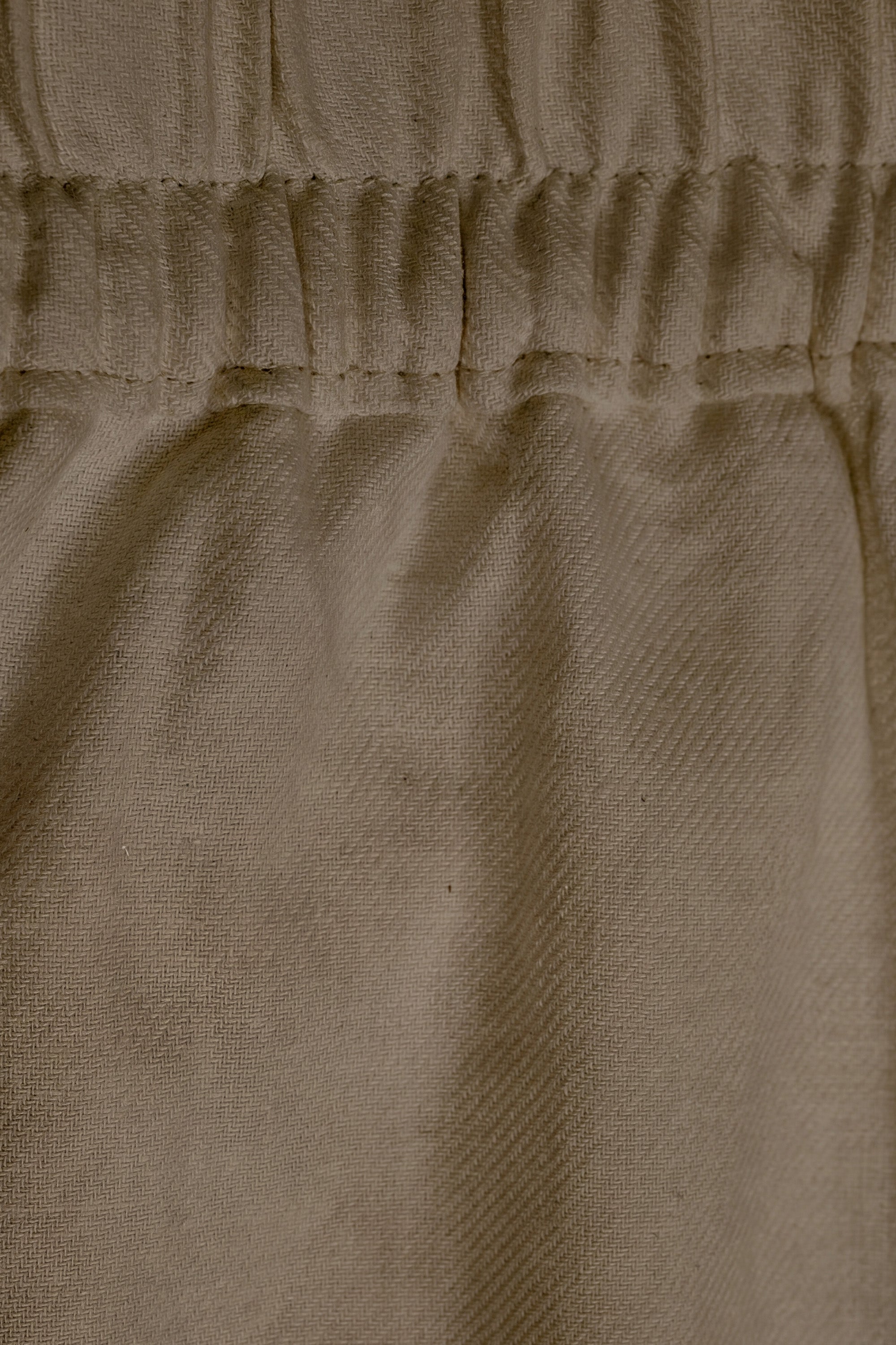 Olive Linen Cotton Wide Leg Trousers