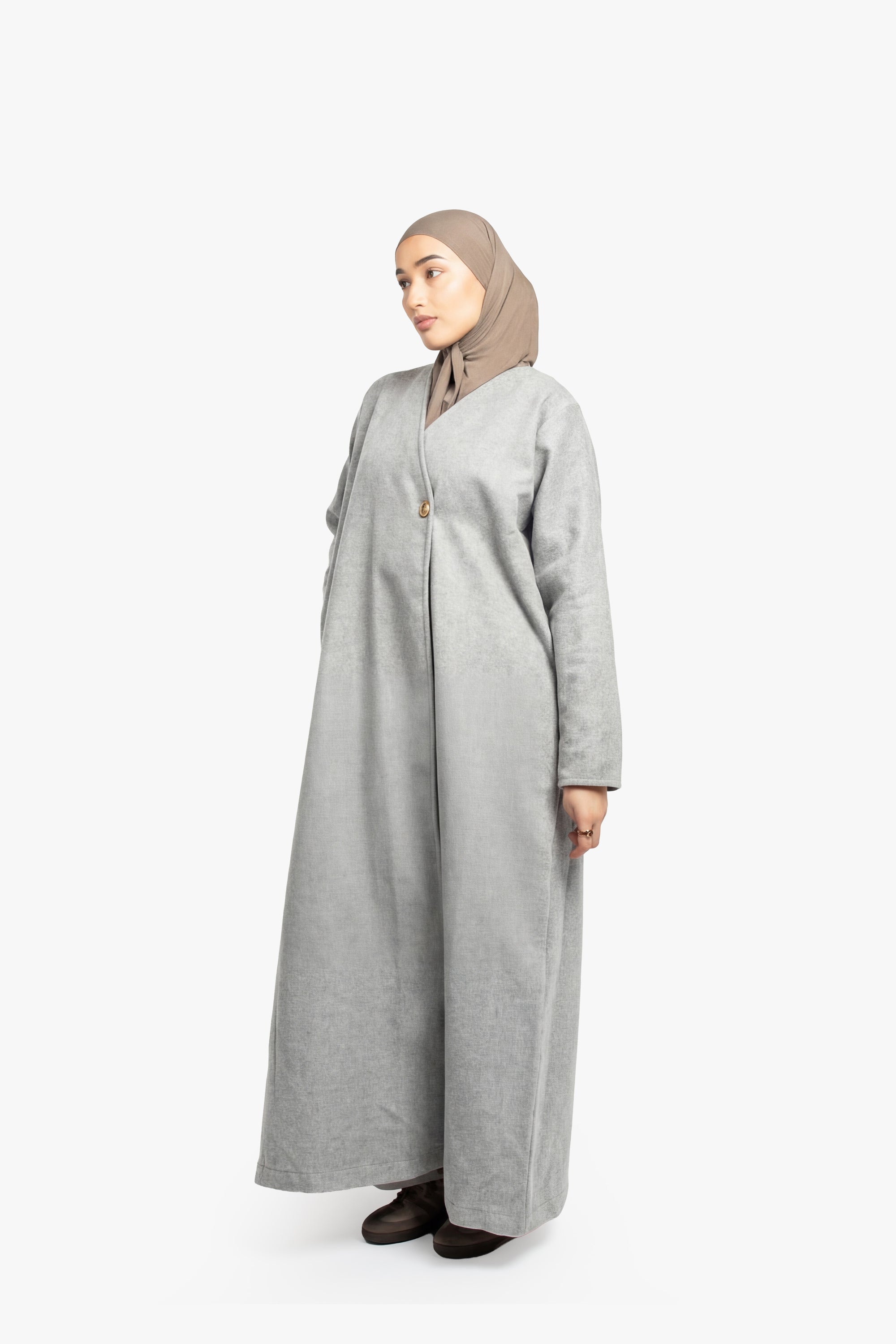 Grey Coat Abaya