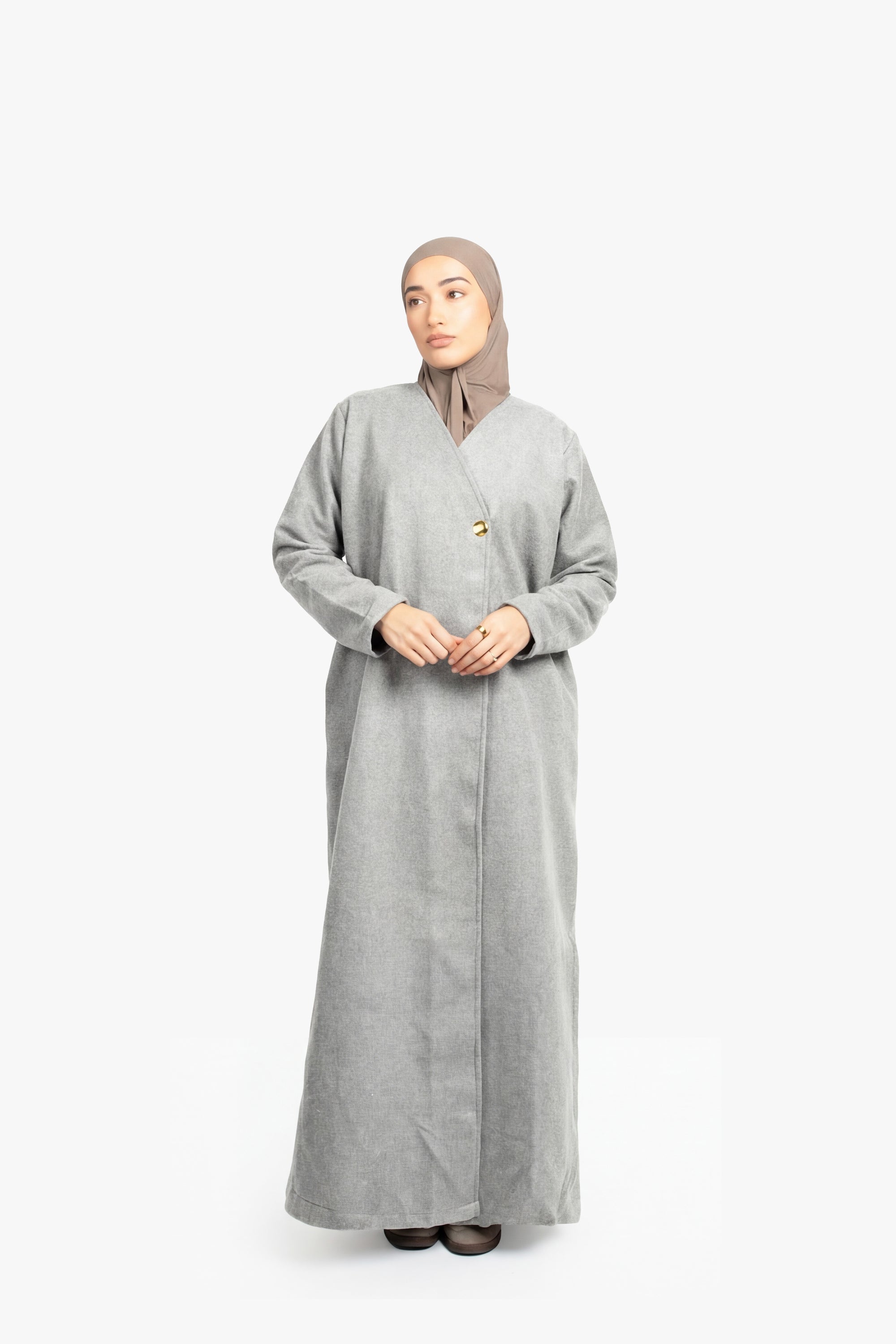 Grey Coat Abaya