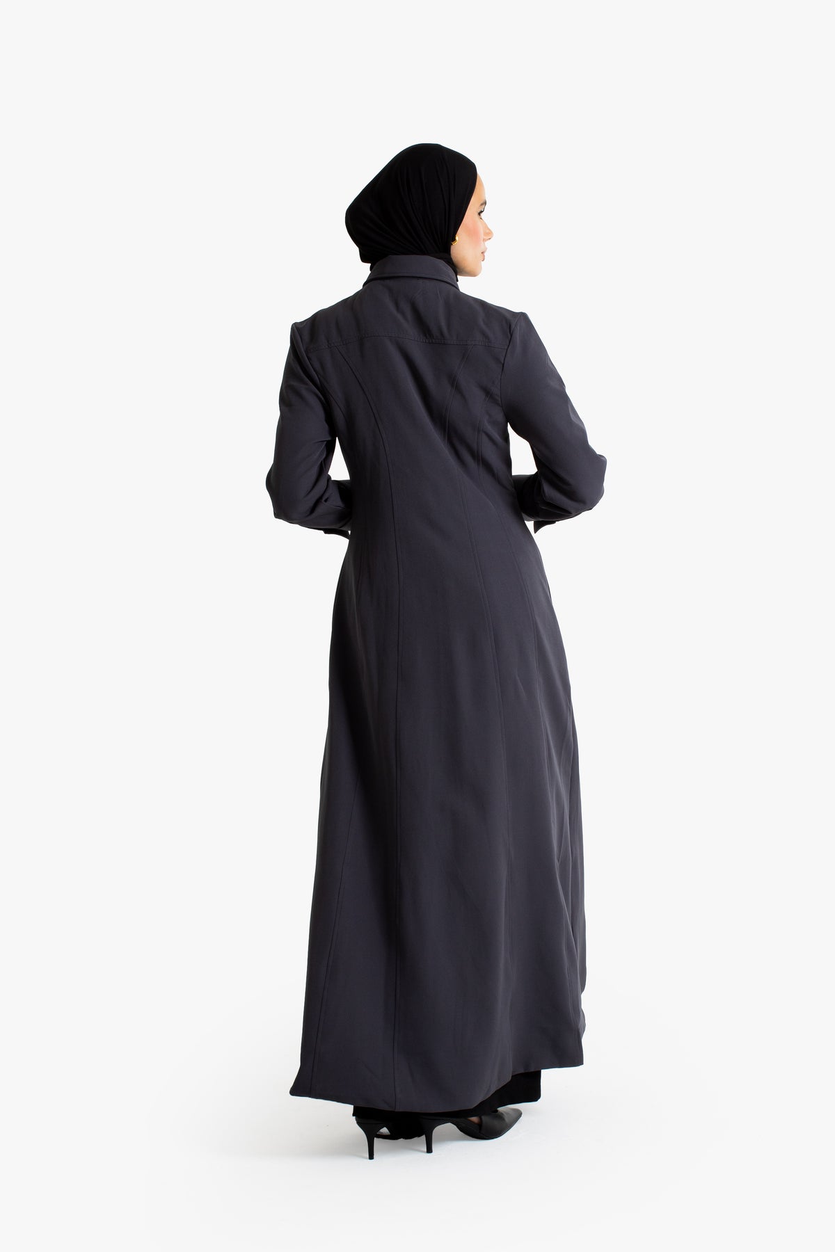 Ash Grey Blazer Dress