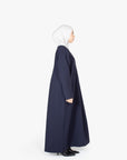 Navy Pleat Abaya