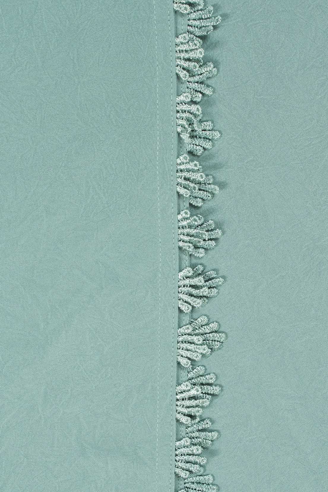 Sea Green Etched Crepe Lace Skirt