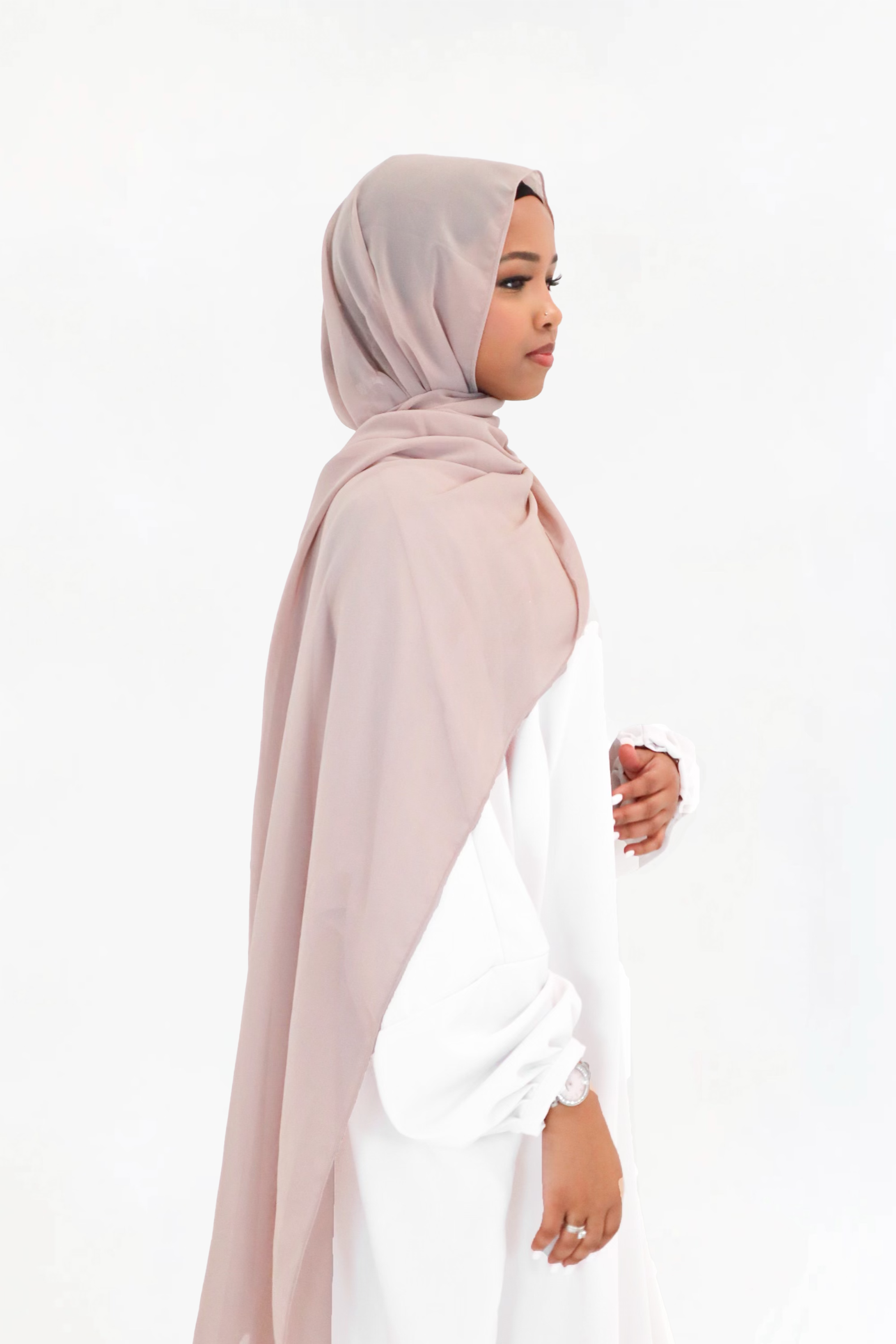 White Batwing Abaya