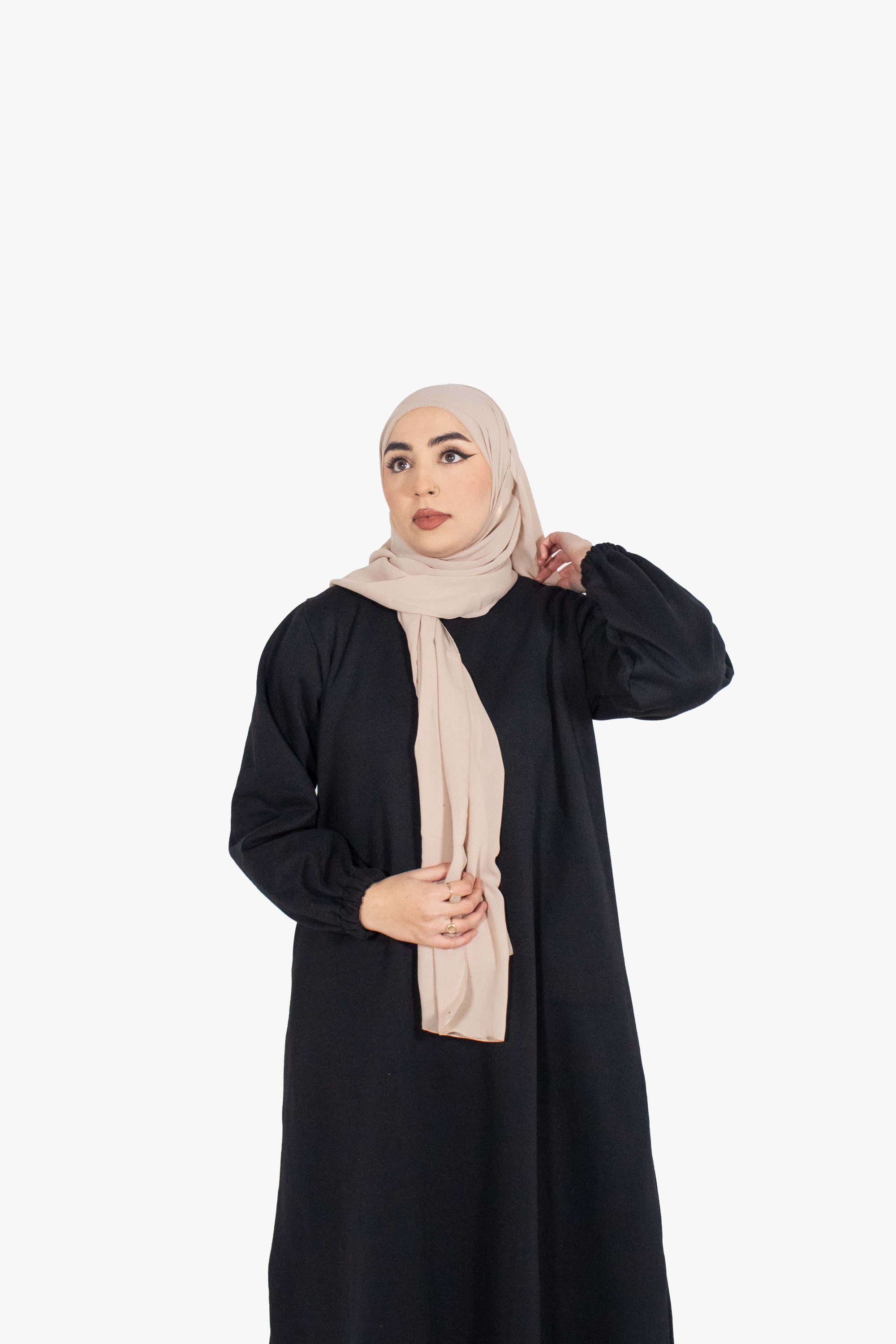 Jet Black Jumper Abaya