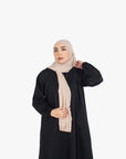 Jet Black Jumper Abaya