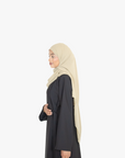 Black Side Wrap Abaya