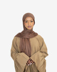 Caramel Bell Sleeve Abaya