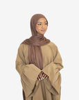 Caramel Bell Sleeve Abaya