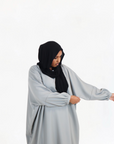 Grey Batwing Abaya