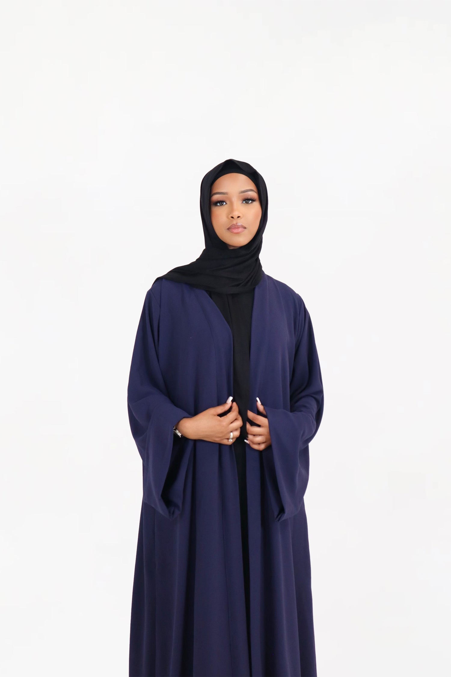 Purple Kimono Open Abaya